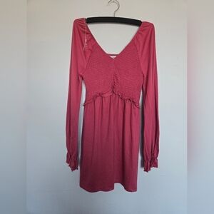 NWT love, Fire Long-Sleeve Pink Dress